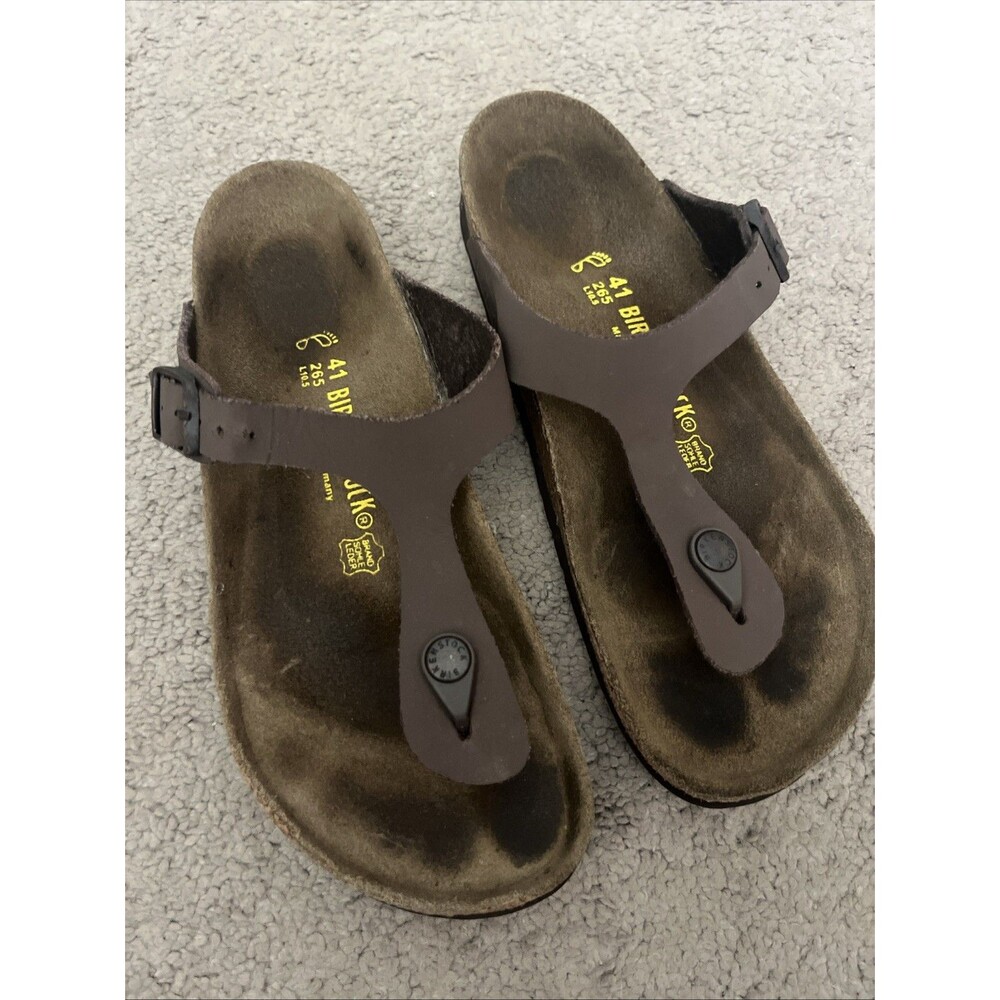 Unisex Birkenstock Gizeh Size 41/ 10.5 Brown